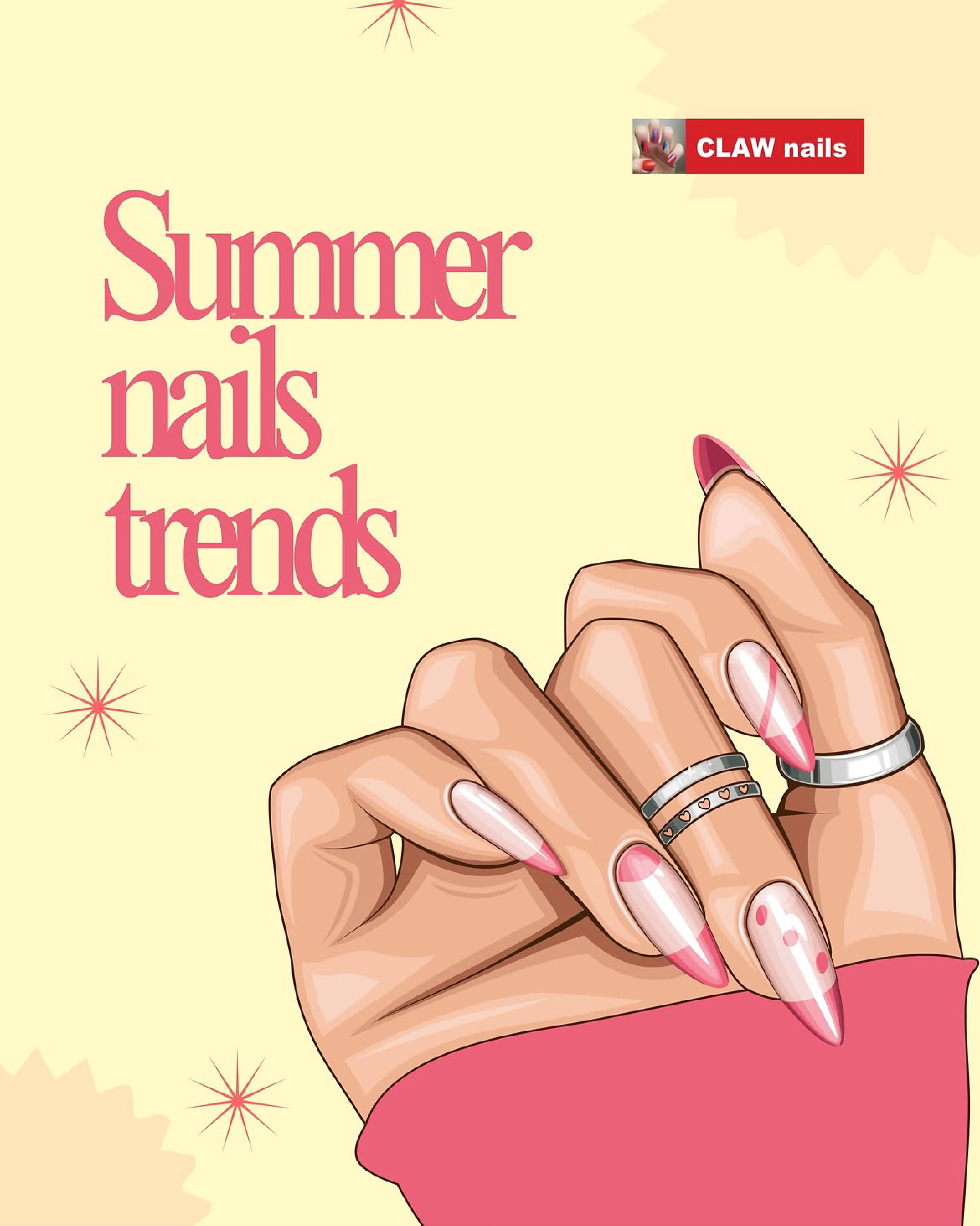 Summer Nails Trends & Editorial Moodboards - Slide 1